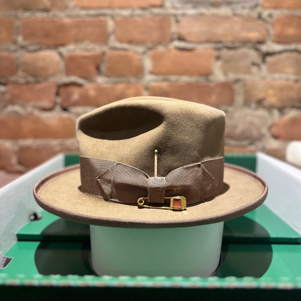 Nick Fouquet Beaver-Felt Fedora — Brown